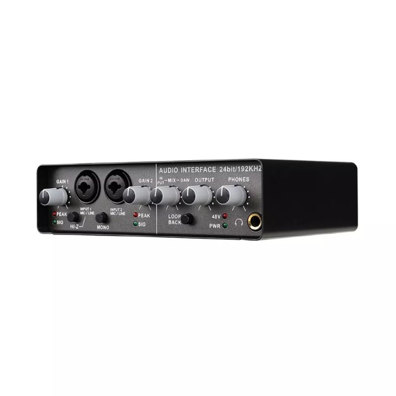 Sound Card Teyun Q-24 - Thu âm hát Live chất lượng cao 2 in 4 out 24bit/192KHZ