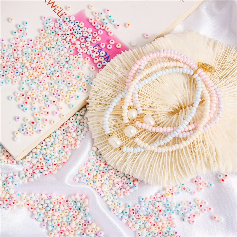 Set 660 Hạt Ngọc Trai Kính 3mm 20G Dùng Làm Trang Sức Thủ Công