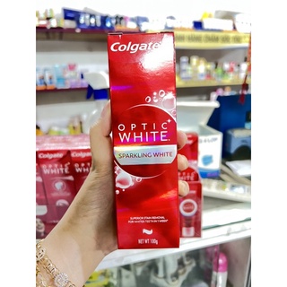 Kem đánh răng Colgate Optic White Plus Shine làm trắng sáng răng 100g