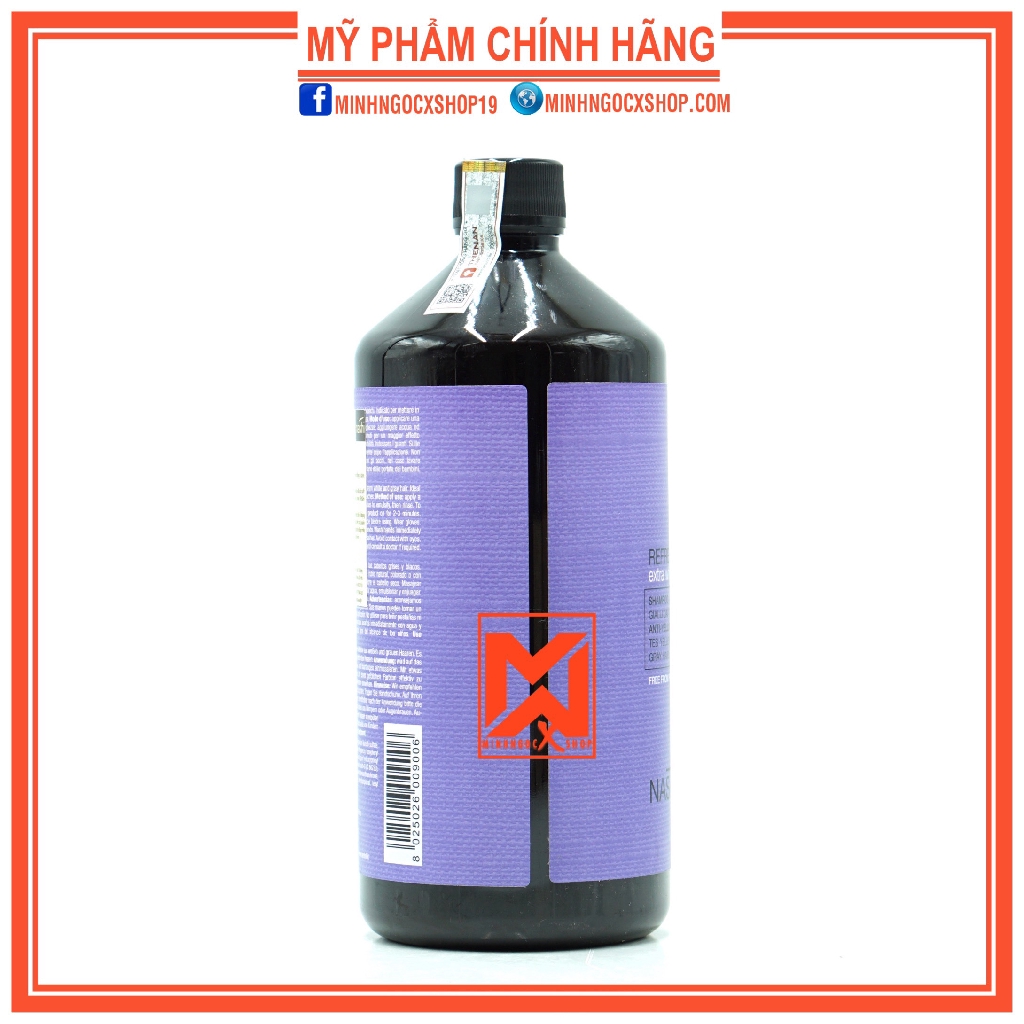 ✅[ NASHI -CHÍNH HÃNG ] DẦU GỘI TÍM KHỬ MÀU VÀNG NASHI REFRESH SILVER 1000ML