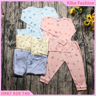 BÁN CHẠY !!! Bộ quần áo dài tay chất cotton đẹp mềm, mịn cho bé 5-14kg ( Ảnh +Video thật )