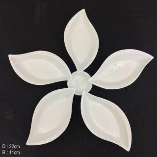 Bộ đĩa lá thuyền trắng