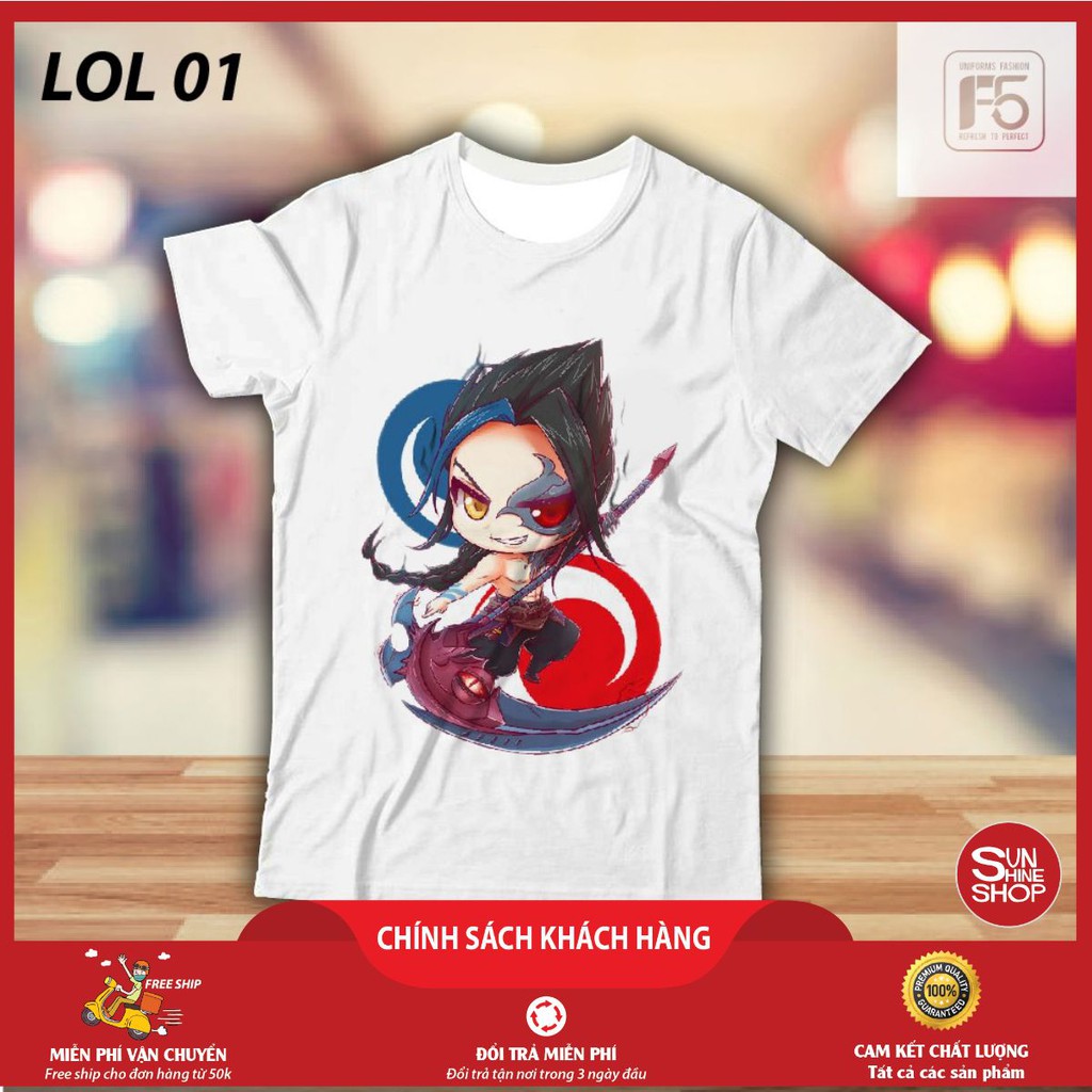 Áo Phông Game Liên Minh Huyền Thoại Giá Rẻ LOL01