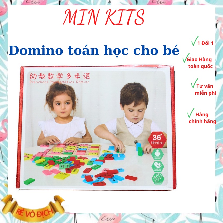 Đồ Chơi Toán Học Domino 110 Hình Số Tư Duy Thông Minh Sáng Tạo Bằng Gỗ Cho Trẻ 3-7 Tuổi Đồ Chơi Mont