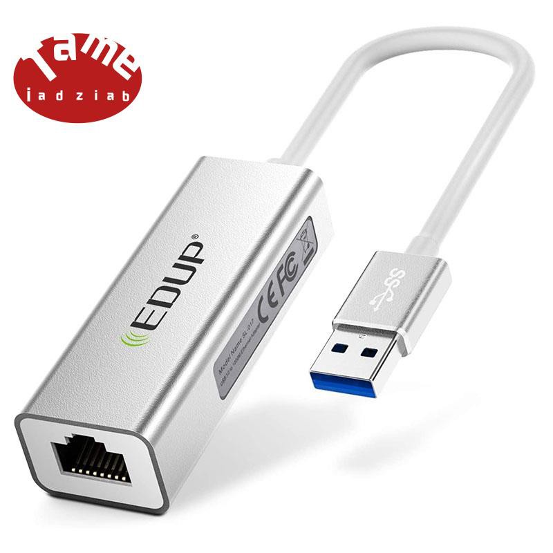 EDUP USB to Ethernet Adapter,Portable USB 3.0 to 10/100/1000 Gigabit Ethernet RJ45 LAN Network Adapter