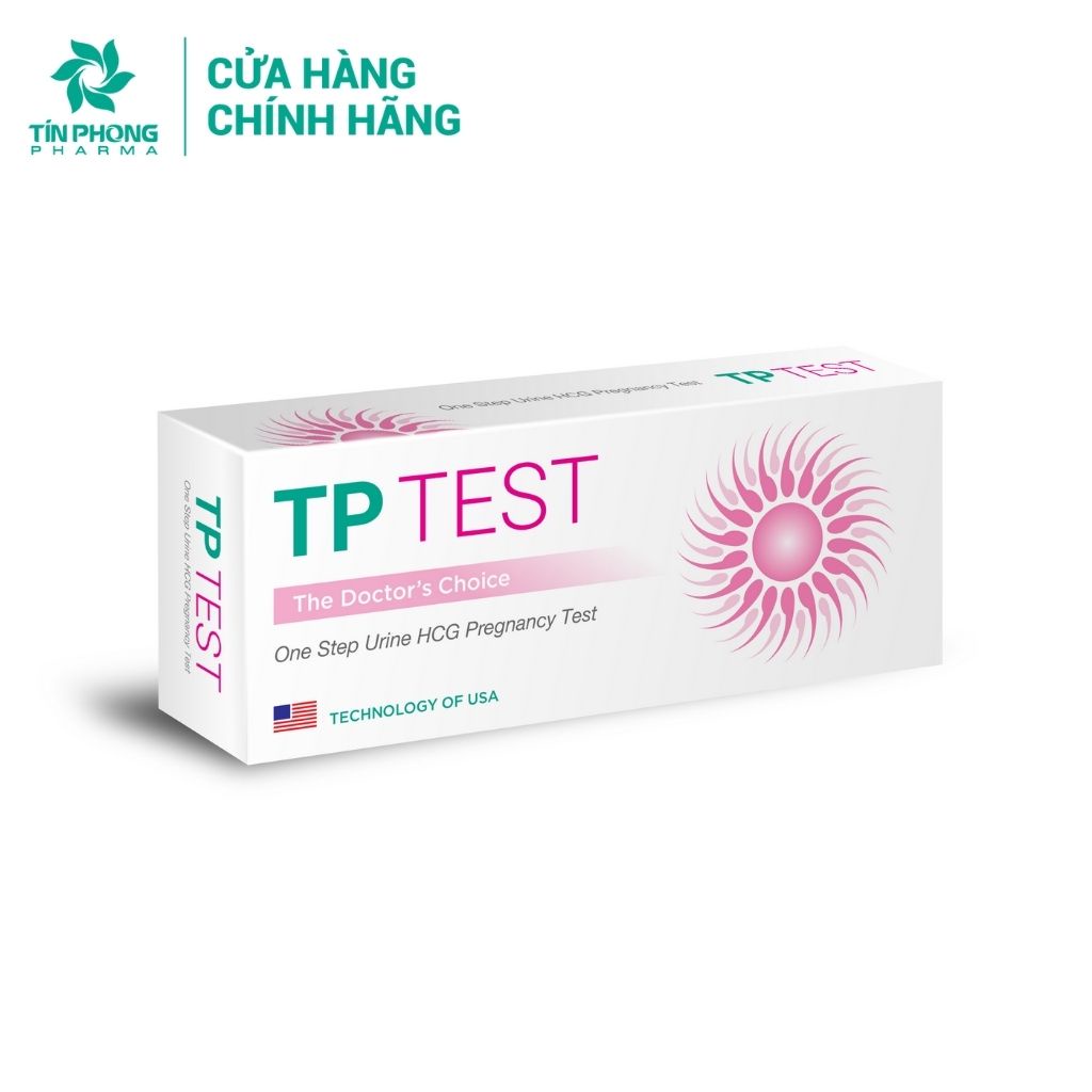 Que Thử Thai TP Test Tín Phong Giúp Phát Hiện Sớm Thai Kì Cực Kì Nhanh Chóng, An Toàn Dễ Sử Dụng Hộp 1 Que