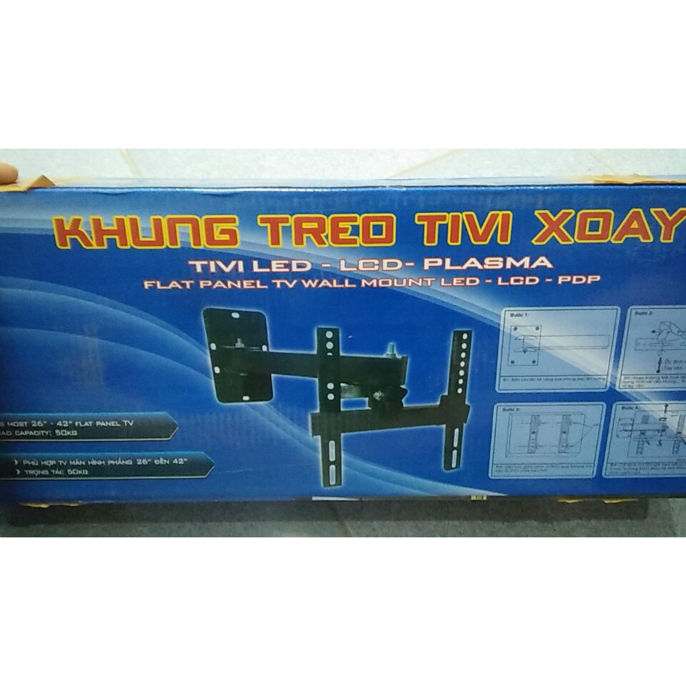 Khung kệ treo tivi 26, 32, 42 in xoay 180 độ