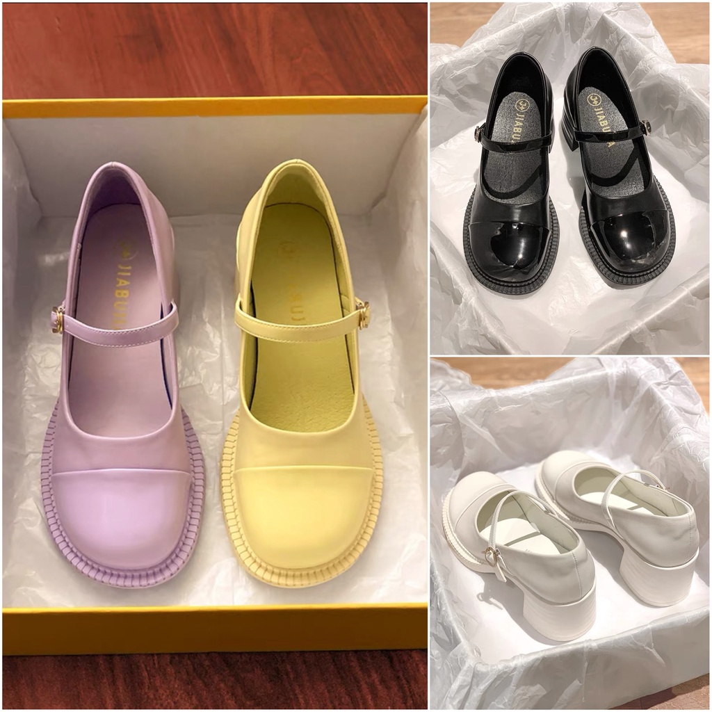 (video ảnh thật) Giày Mary Jane cao gót màu pastel dễ cưng 2022