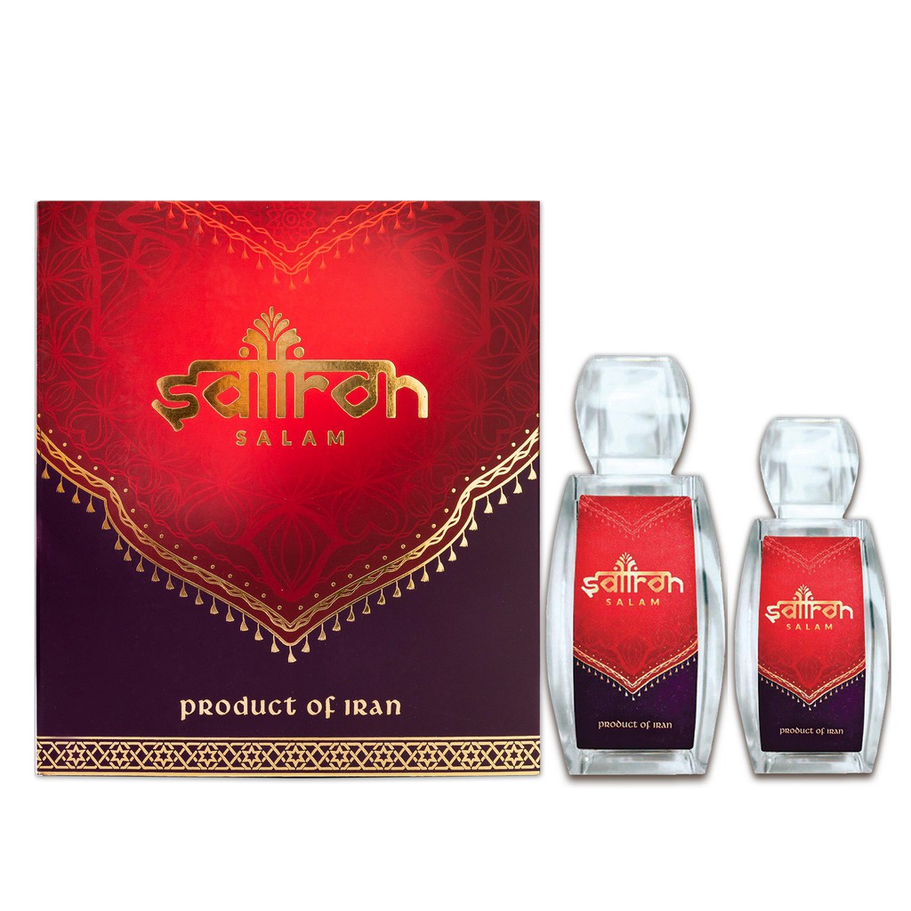 Nhụy Hoa Nghệ Tây Saffron SALAM 3Gr/hộp tặng mật ong saffron 250ml và bình thủy tinh 300ml