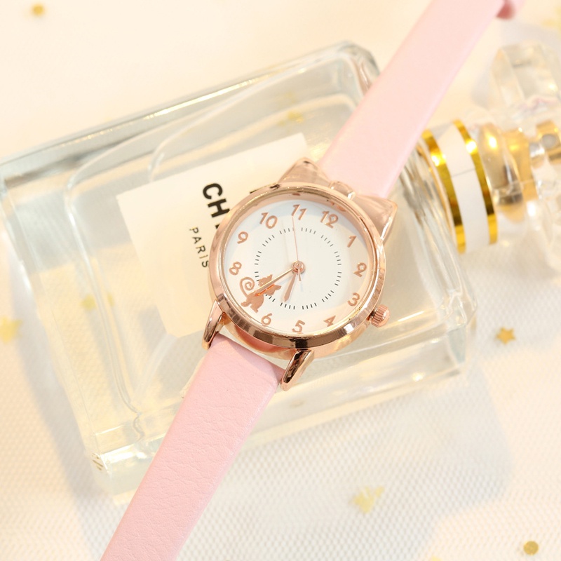 Đồng Hồ Quartz Trang Trí Hình Mèo Hoạt Hình 2022