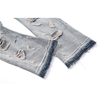Quần Jeans Rách ống rộng Oversize Streetwear cao cấp, Quần bò unisex ống suông phong cách HipHop