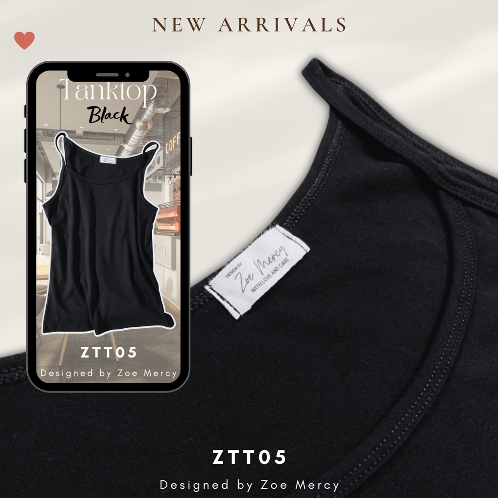 [SẴN]- Áo tanktop form dài chất cotton 4 chiều ZOE MERCY | Tanktop (ZTT05)