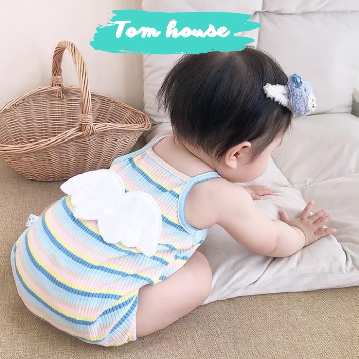 Bộ Áo Liền Quần 2 Dây Mùa Hè Cho Bé