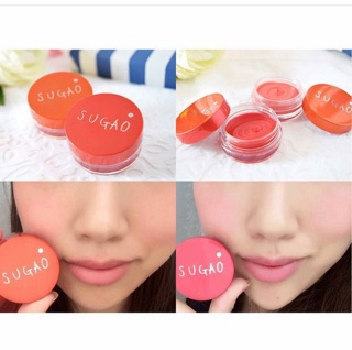 Má hồng kem kiêm son môi Sugao
