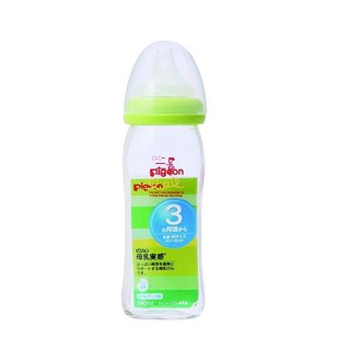 Bình pigeon cổ rộng 240ml ( núm ti kèm bình là size M dành cho bé từ 3-6 tháng tuổi)
