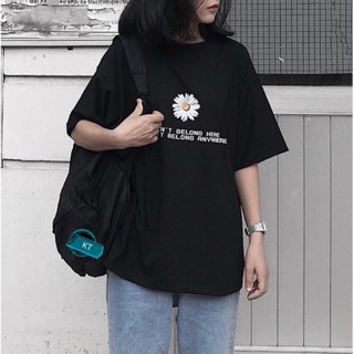 Áo phông thụng tay lỡ hoa cúc họa mi đủ size nam nữ