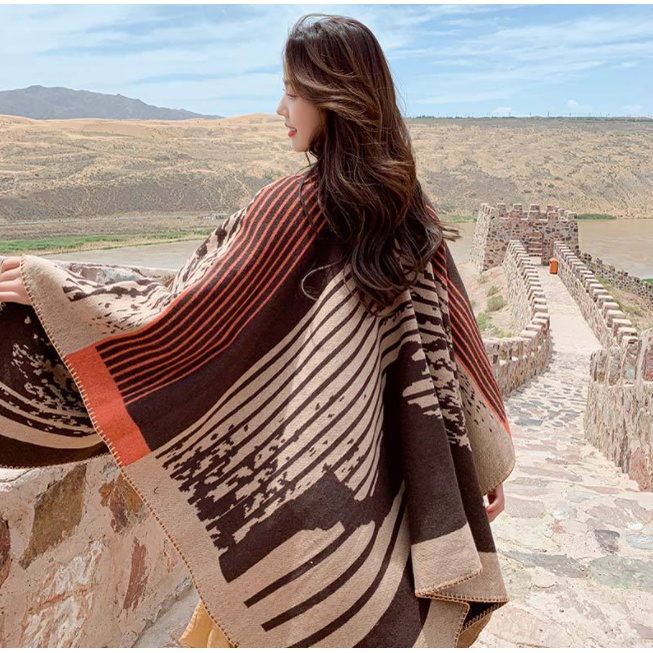 Áo choàng boho họa tiết ngựa vằn | BigBuy360 - bigbuy360.vn