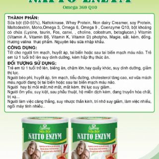 Sữa bột người già NATTO ENZYM 🍀FREESHIP👩‍🍳
