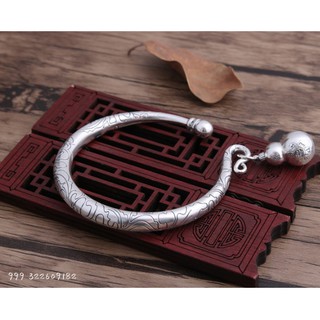 Vòng Tay Khắc Liên Hoa - Charm Hồ Lô - VT333