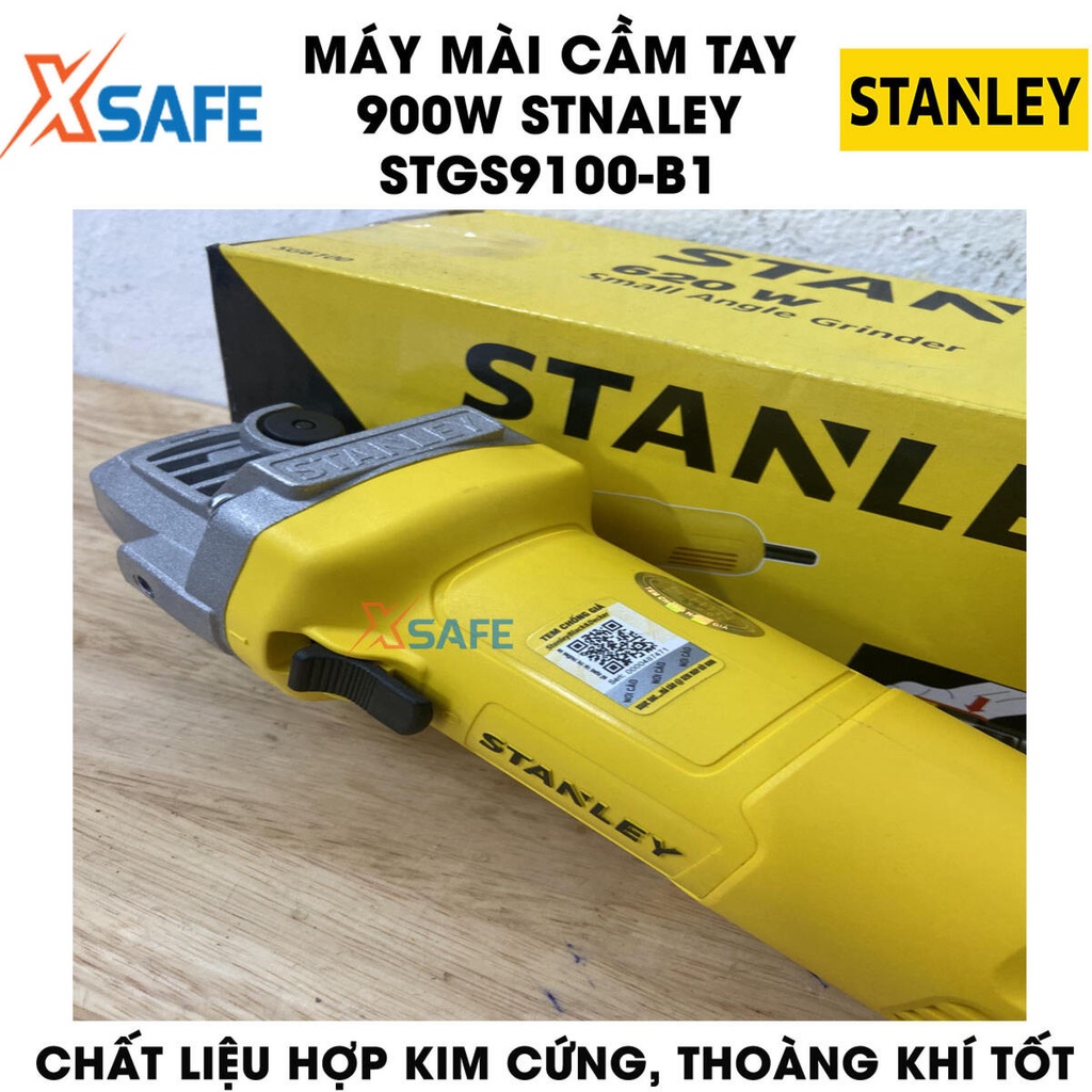 Máy mài góc STANLEY STGS9100-B1 900W Máy mài góc cầm tay tốc độ không tải 11000 vòng/phút, chất liệu hợp kim cứng cáp