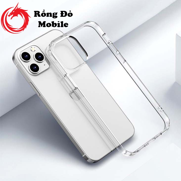 Ốp điện thoại dẻo trong silicon 6/7/8/7+/8+/X/XS/XR/XS Max/11/11 Pro Max/12/12/13 Pro Max không ố vàng - Rồng Đỏ Mobile