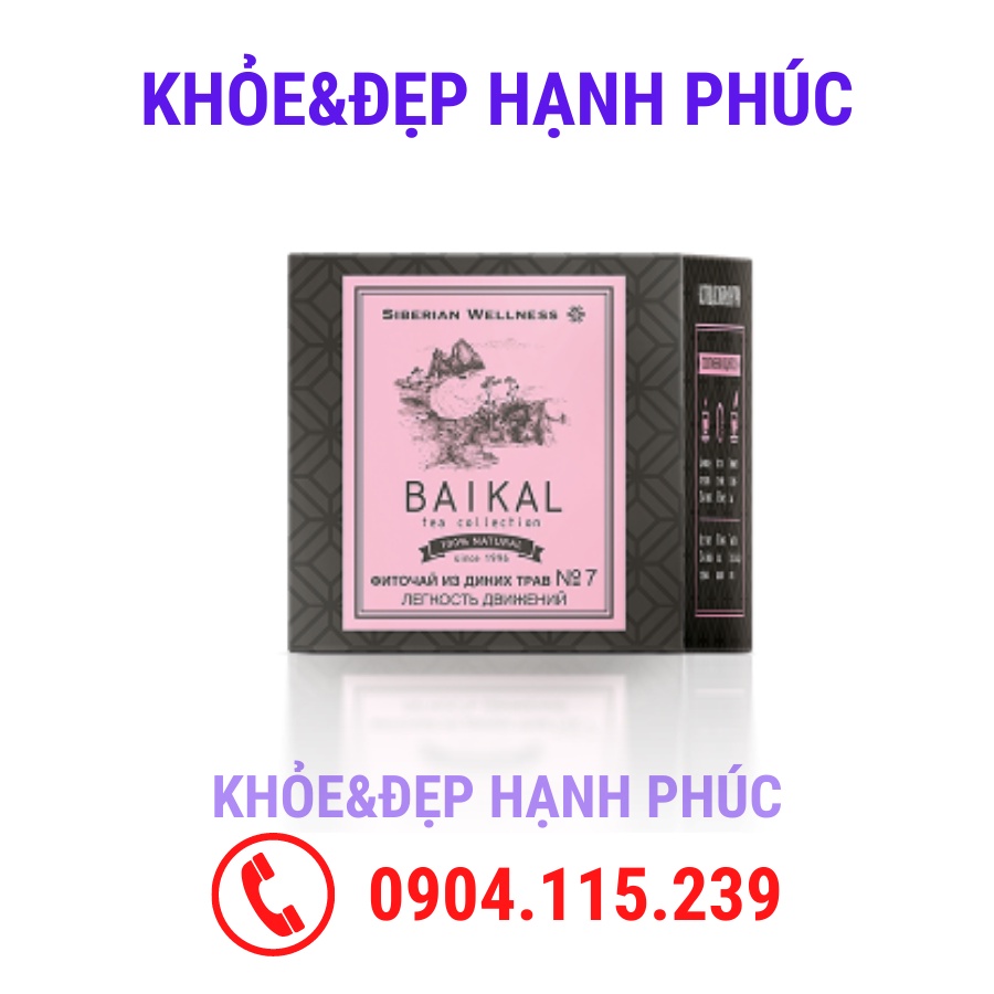 [ Trà Baikan N7 xương khớp ] Thực phẩm bảo vệ sức khỏe Trà thảo mộc Baikal tea collection. Herbal tea №7 – 30 túi/hộp