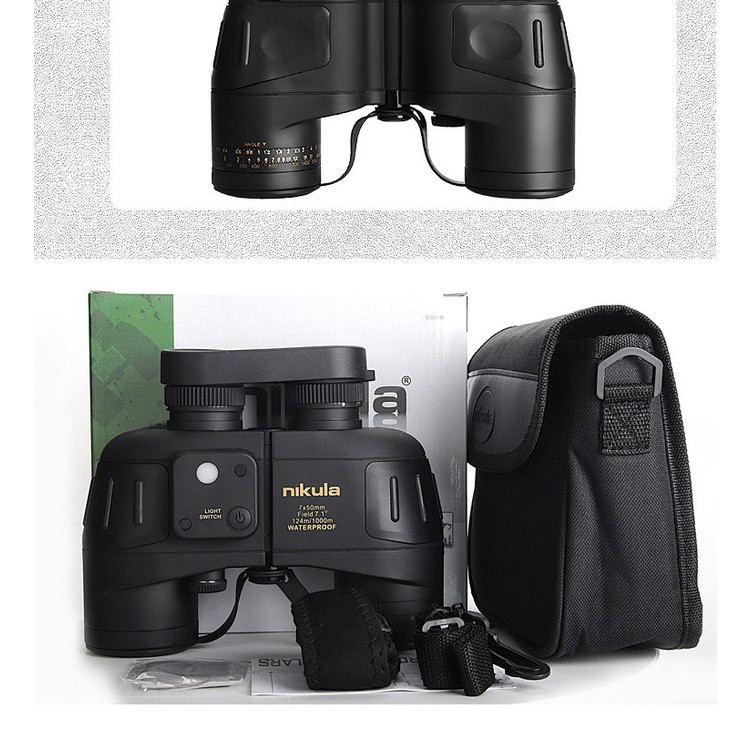 Ống nhòm đôi thấu kính poroo hệ lăng kính BAK4 NIKURA 7x50