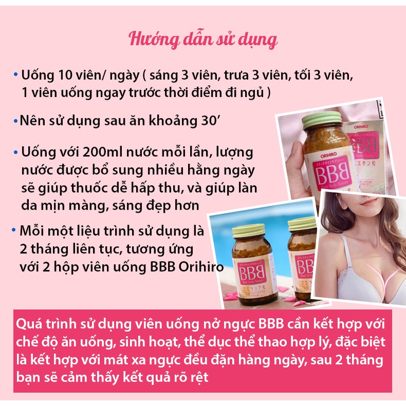 Viên uống nở ngực BBB Orihiro (300 viên)