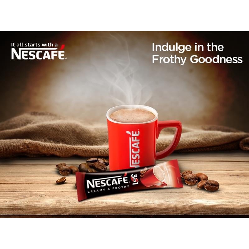 Cà phê rang xay hoà tan Nescafe dạng gói( đậm đà hoà tan) 46 gói | BigBuy360 - bigbuy360.vn