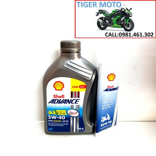 COMBO NHỚT SHELL ADVANCE ULTRA SCOOTER + NHỚT LÁP SHELL NHẬP KHẨU THÁI LAN
