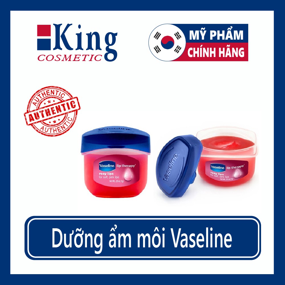 Dưỡng ẩm môi Vaseline đa công dụng chống khô nứt và thâm môi (7g)