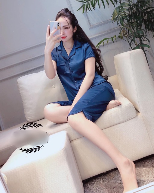 [Freeship đơn từ 0đ] Bộ lụa áo cộc quần lửng viền bèo lụa satin | BigBuy360 - bigbuy360.vn