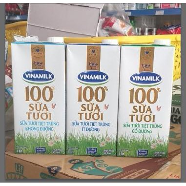 Sữa Tươi 1 Lít Con Bò Vinamilk 100% ❤️FREESHIP❤️ Sản Phẩm Cao Cấp Số 1 Việt Nam Xuất Khẩu