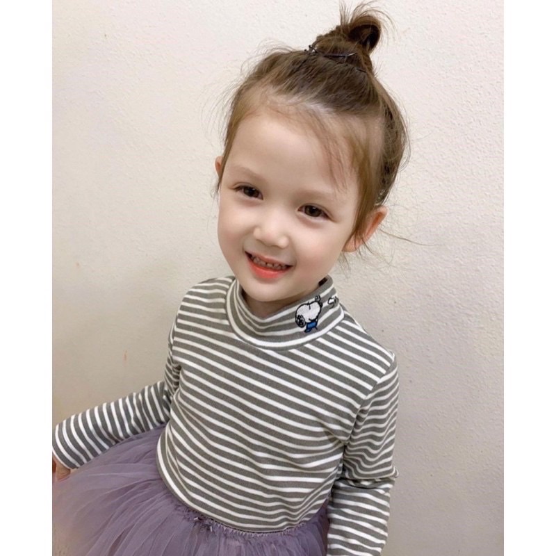 Áo thun lạnh giữ nhiệt cổ 3 phân cho bé trai bé gái