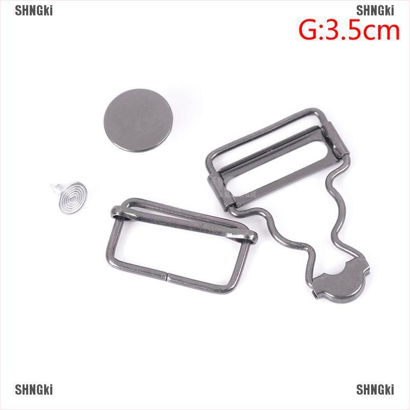 Shngki 1 Bộ Quần Yếm Denim Phối Nút Kim Loại Có Dây Đeo | BigBuy360 - bigbuy360.vn