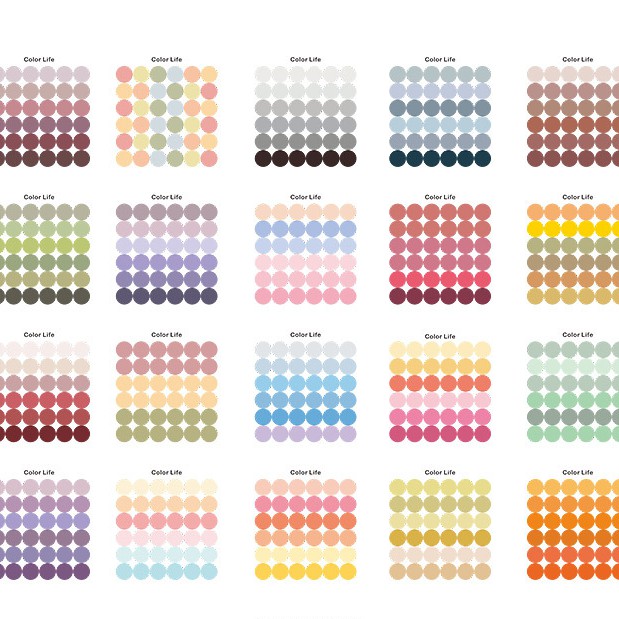 Hộp sticker Hisome Dot Tròn 40 miếng/set