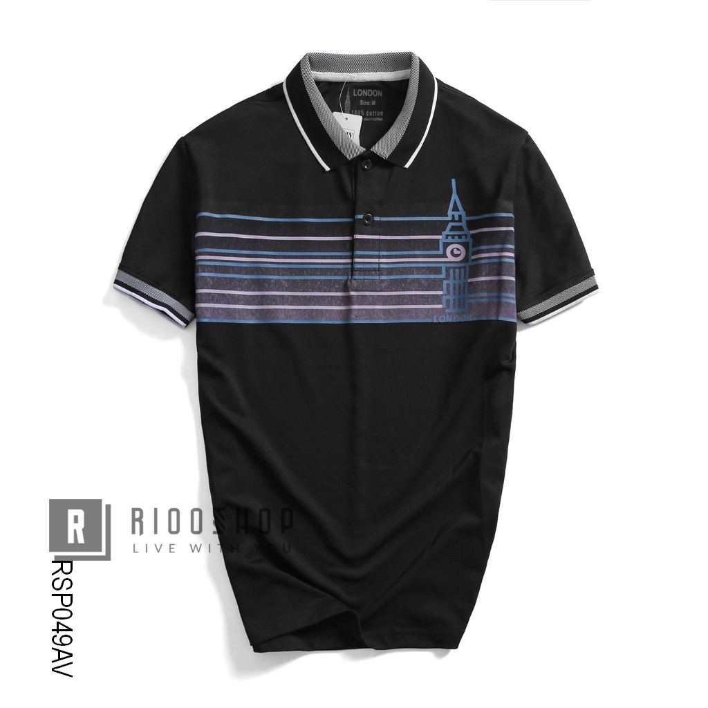 Áo thun có cổ nam polo nam, áo có cổ nam form rộng LONDON RSP049 tay ngắn, chất lượng, đẹp, đơn giản, cao cấp, trẻ trung
