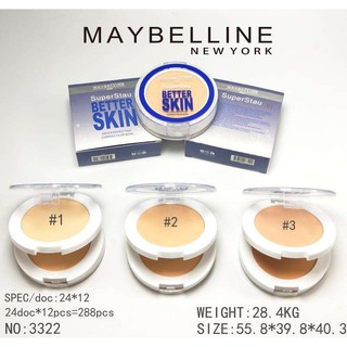 Phấn Phủ maybelline 2 tầng super better skin xanh mịn thấm dầu hiệu quả