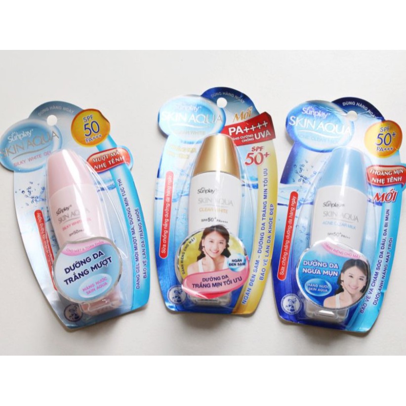 Chống Nắng Dưỡng Da Giữ Ẩm Sunplay Skin Aqua đủ màu