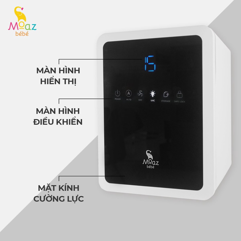 Máy tiệt trùng sấy khô UV-C Moaz Bebe MB038