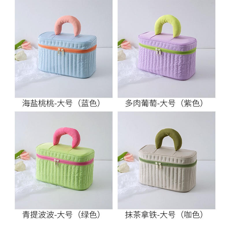 [Hàng mới về] Túi đựng mỹ phẩm nhỏ gọn sức chứa lớn 2021 mới cao cấp cho nữ