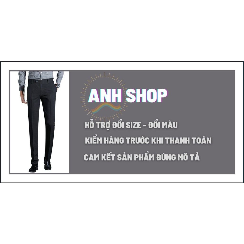 Quần âu nam cao cấp chất vải tuyết mưa , co giãn 4 chiều dáng ôm body chống nhăn ,chống xù tuyệt đối | BigBuy360 - bigbuy360.vn