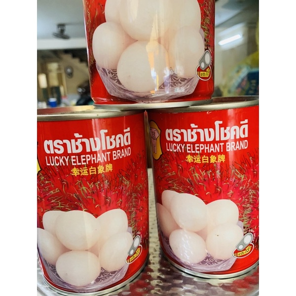 Chôm chôm Thái Lan hiệu con voi hộp 565gr
