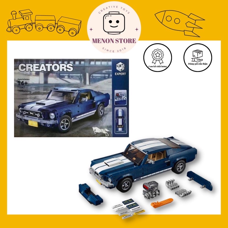 Đồ chơi lắp ráp Creators B2398 23006 71047 21047 99021 mô hình Siêu phẩm siêu xe Mustang - Xếp hình thông minh