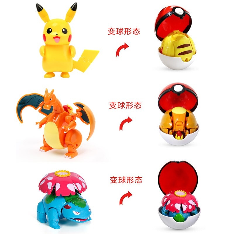 Bộ Bóng Đồ Chơi Mô Hình Pokemon Vui Nhộn Cho Bé