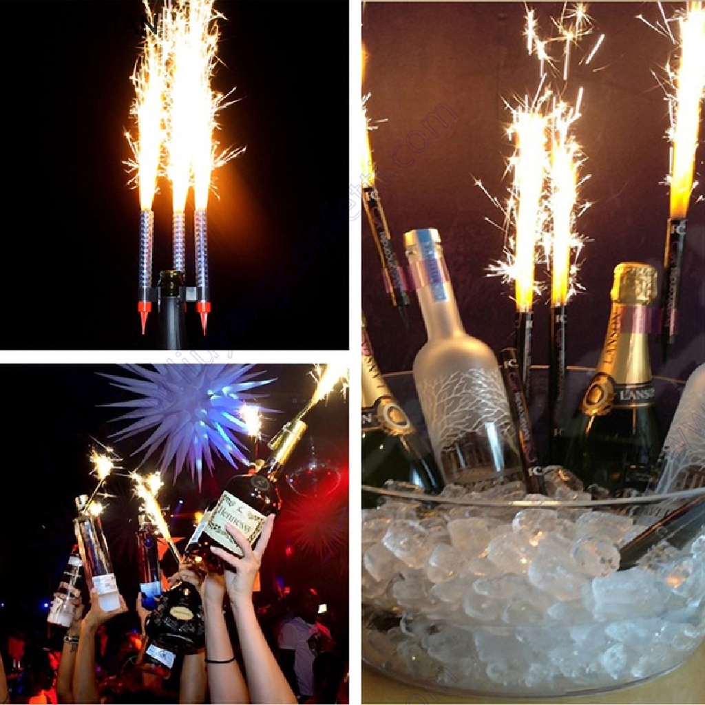 1 Giá Đỡ Đèn Cầy Kẹp Chai Rượu Champagne Bằng Nhựa