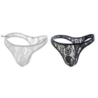 Quần lót G-String kiểu tam giác vải ren xuyên thấu size rộng dành cho nam giới