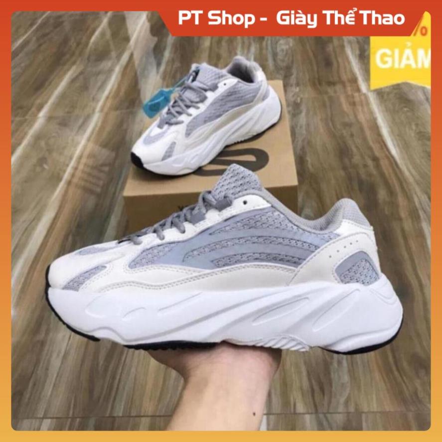 [FreeShip + Hàng Xịn] Giày  thể thao YZ 700 V2 Static phản quang trắng xám nam nữ hot trend 2021 siêu đẹp