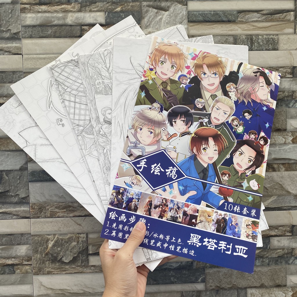 Tranh tô màu Azur Lane anime