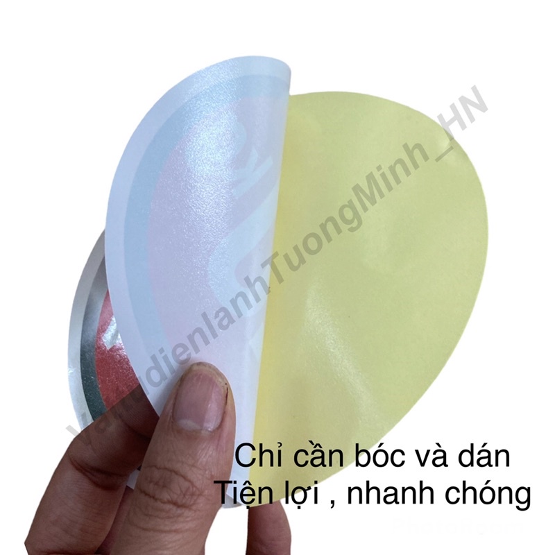 Tem decal dán số kg số cân máy giặt Tem năng lượng